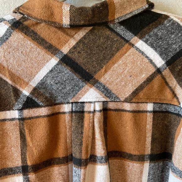 Automet Plaid Button-Up Shirt in Brown and Black. NWT Size S. - Picture 8 of 9